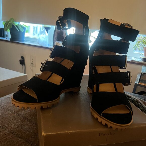 Linea Paolo Suede Sandals - Picture 1 of 3